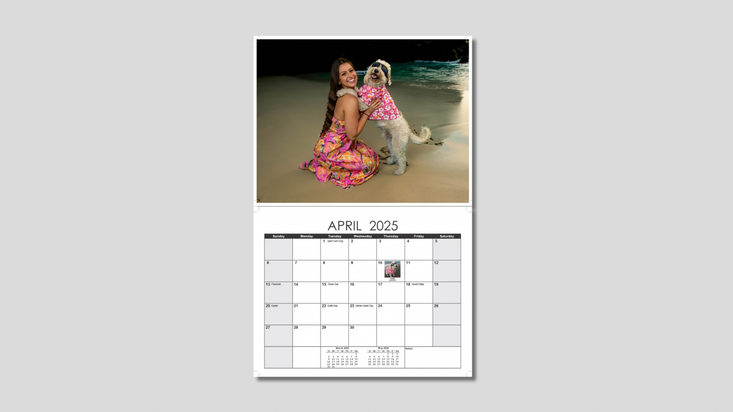 2025 Whitney Wren Puppy Photo Calendar