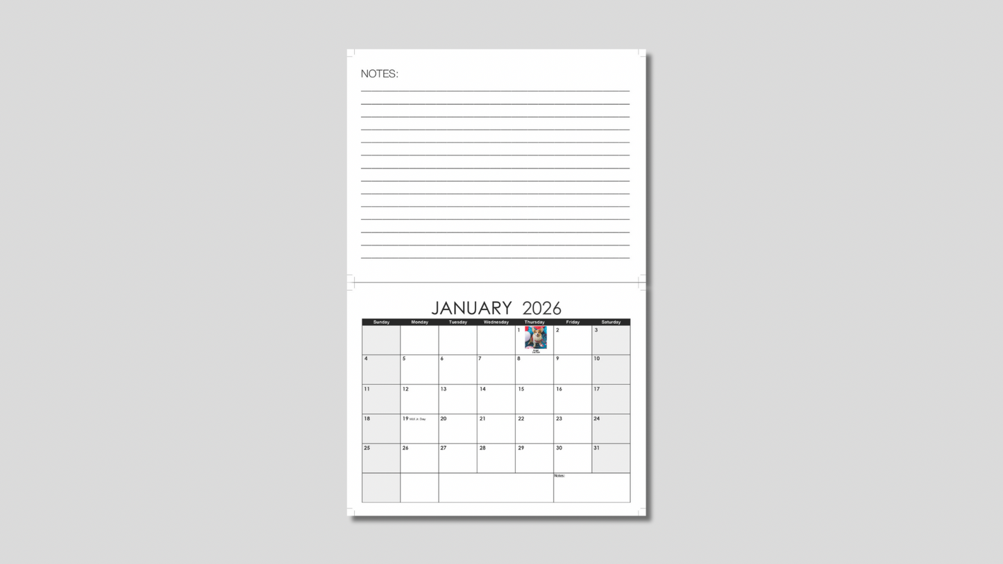 2025 Whitney Wren Puppy Photo Calendar