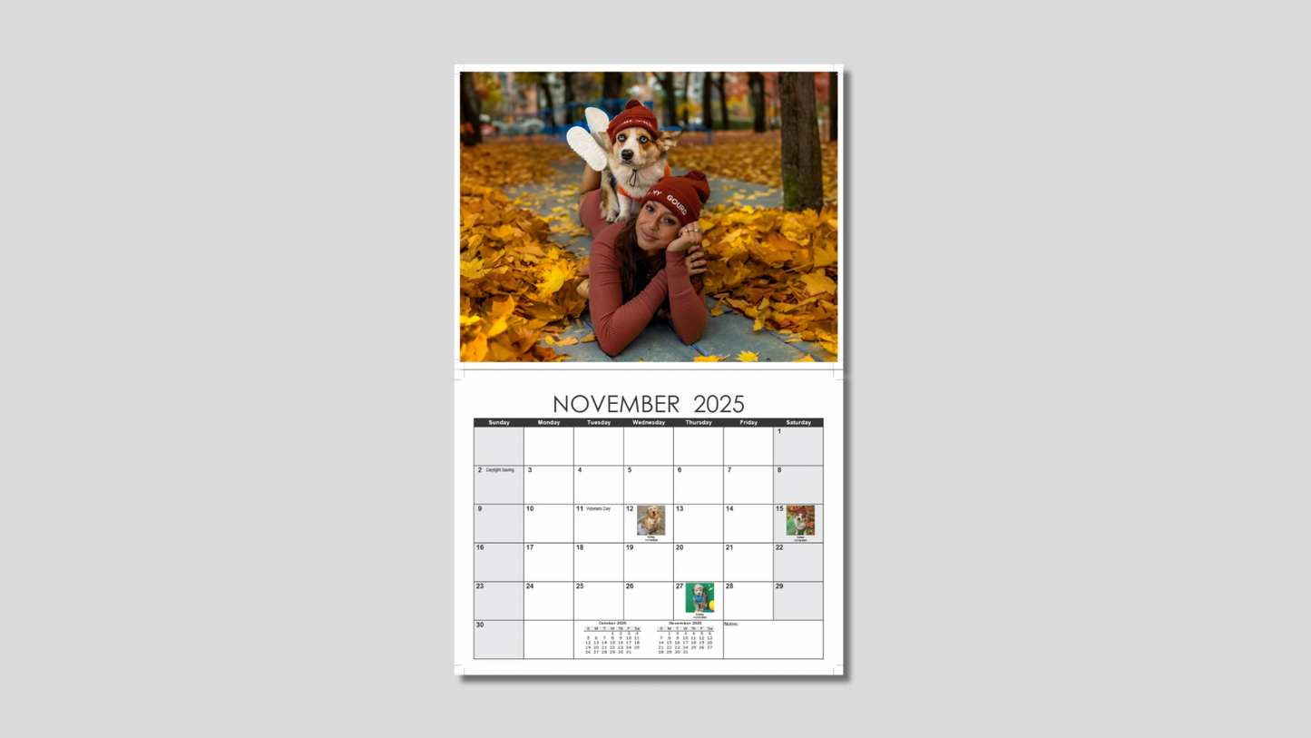 2025 Whitney Wren Puppy Photo Calendar